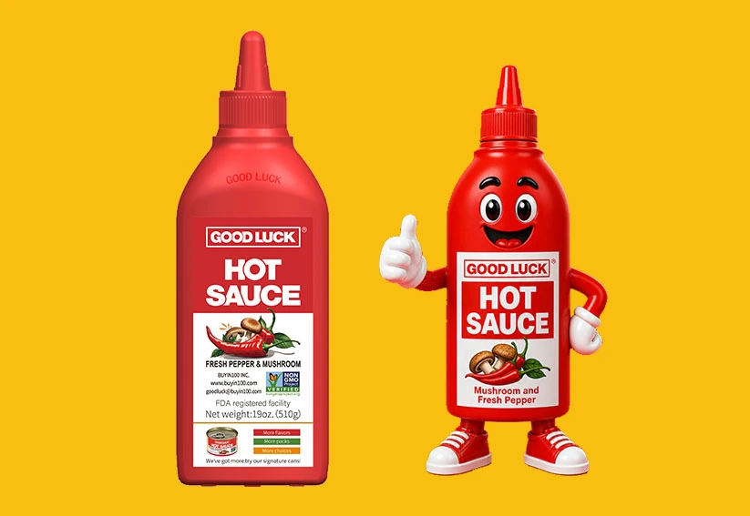 Mushroom and Fresh Pepper — Squeeze Bottle